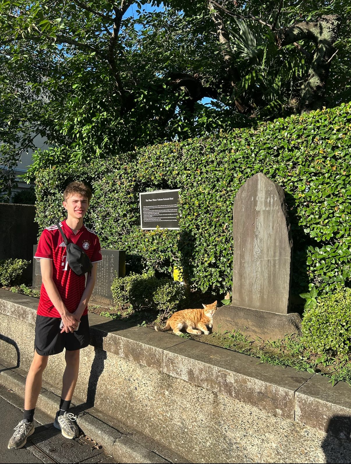Ethan traveling abroad